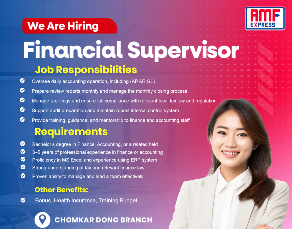 We are hiring at AMF Express Co., Ltd